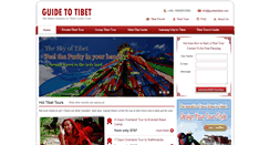 Desktop Screenshot of guidetotibet.com